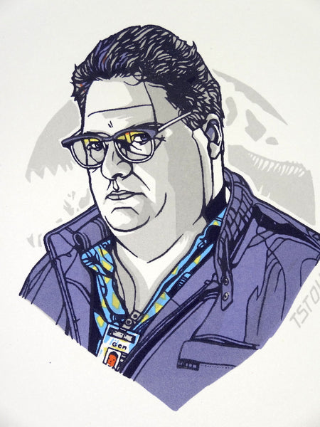 Tyler Stout - Dennis Nedry (Jurassic Park Handbill)