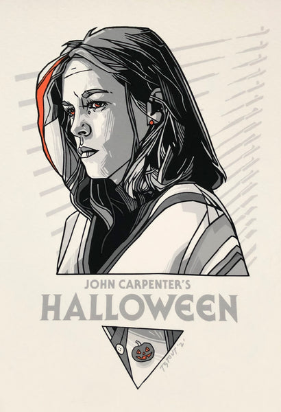 Tyler Stout - Laurie Strode Handbill (Halloween)